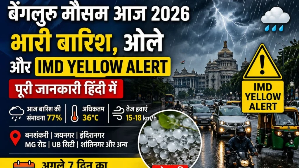 बेंगलुरु मौसम आज