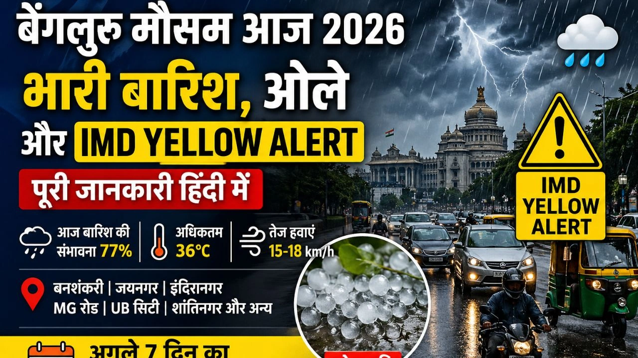 बेंगलुरु मौसम आज
