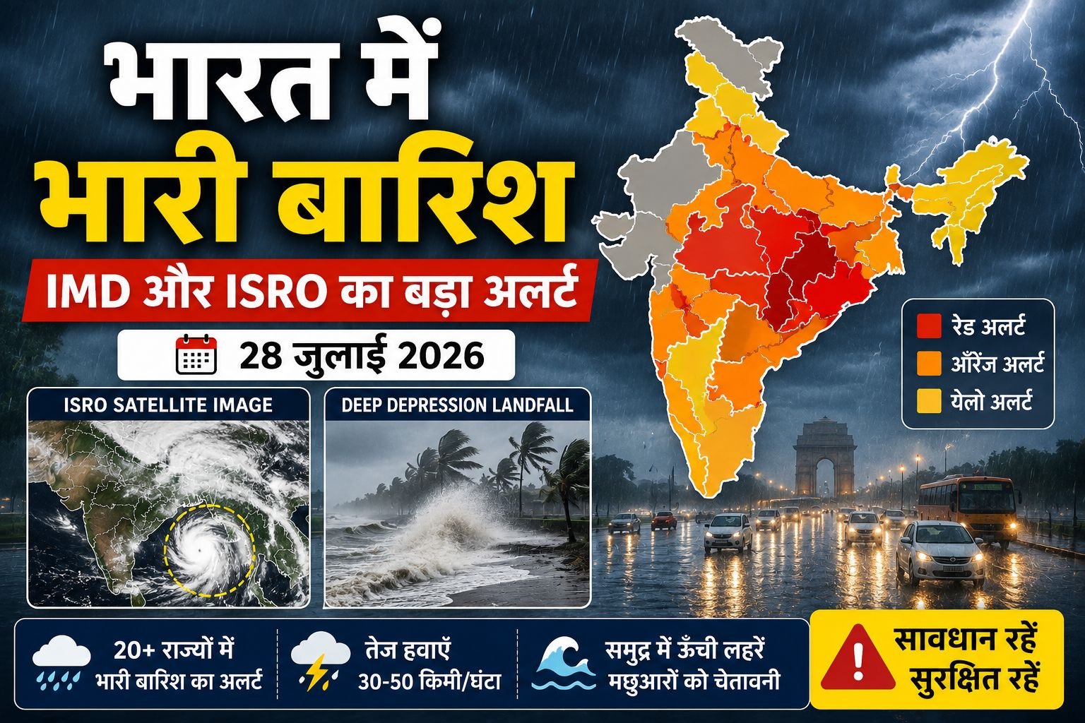 IMD और ISRO का बड़ा अलर्ट
