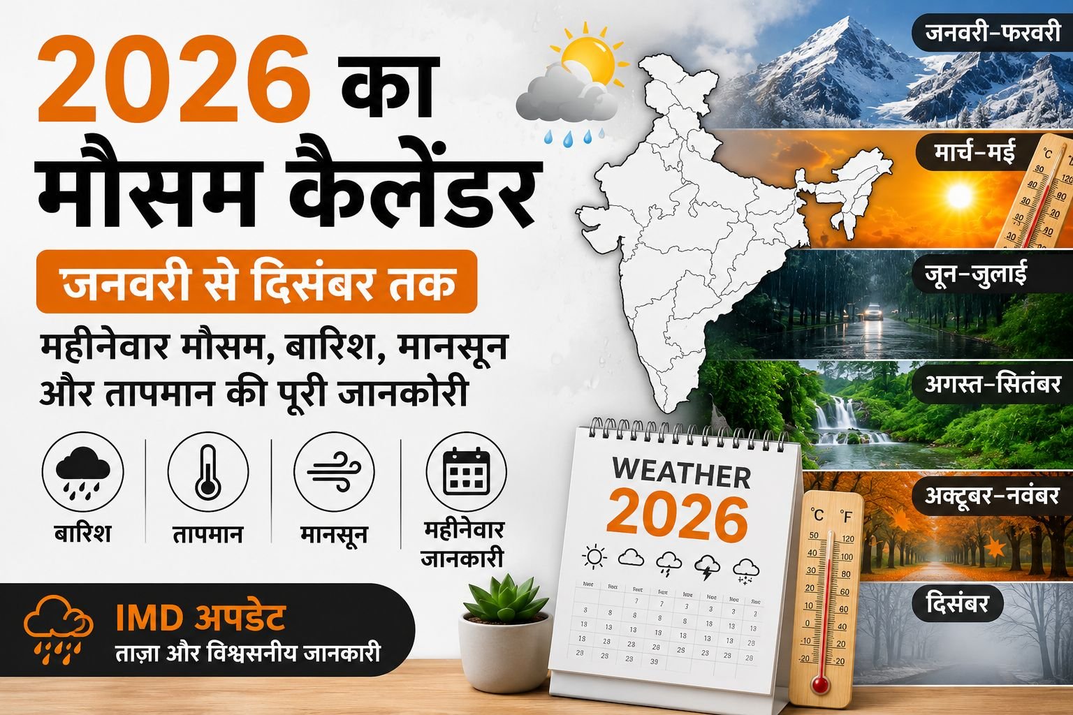 2026 का मौसम कैलेंडर